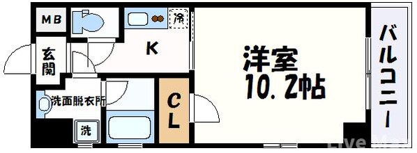 フレンシアノイエ内本町（旧：ラクラス内本町）の物件間取画像